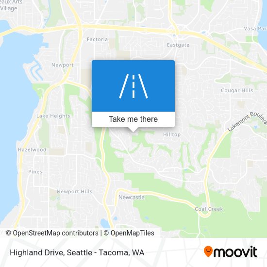 Highland Drive map