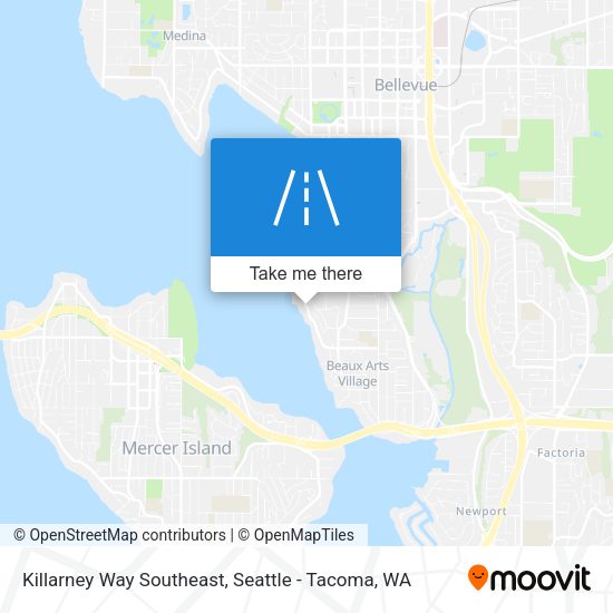 Killarney Way Southeast map