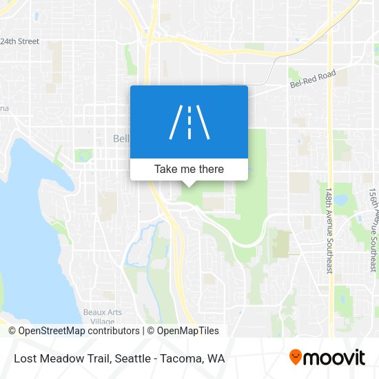 Lost Meadow Trail map