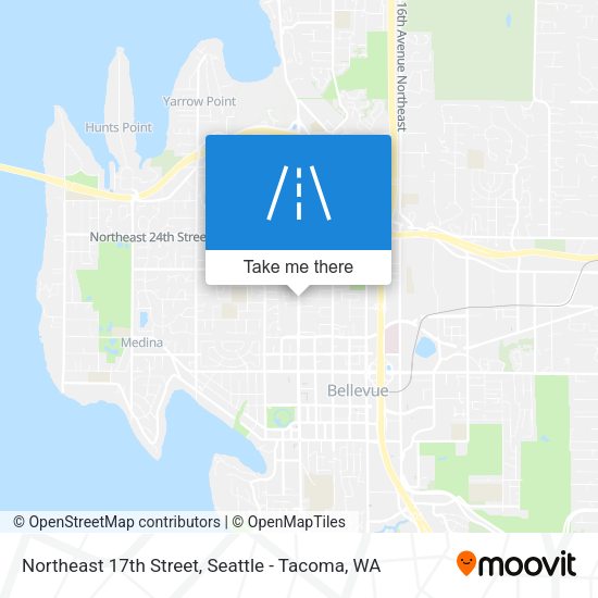 Northeast 17th Street map