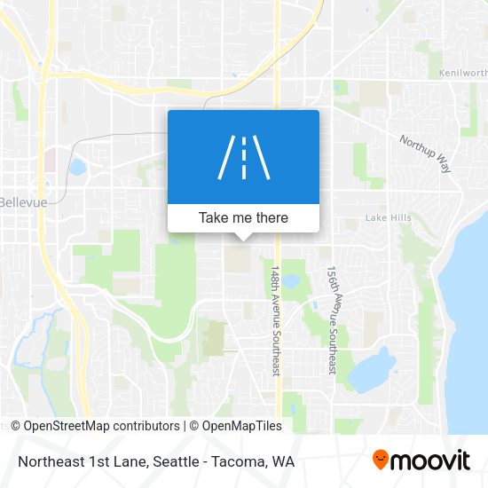 Northeast 1st Lane map