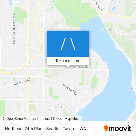 Northeast 24th Place map