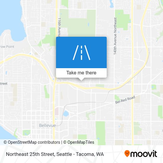 Northeast 25th Street map