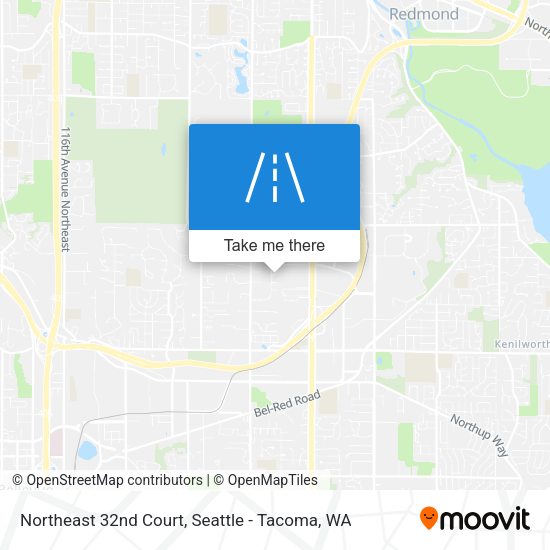 Northeast 32nd Court map