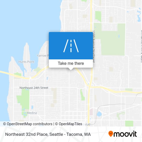 Northeast 32nd Place map