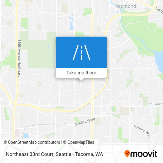 Northeast 33rd Court map