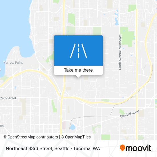 Mapa de Northeast 33rd Street