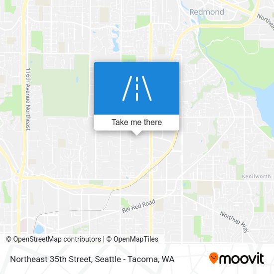 Northeast 35th Street map