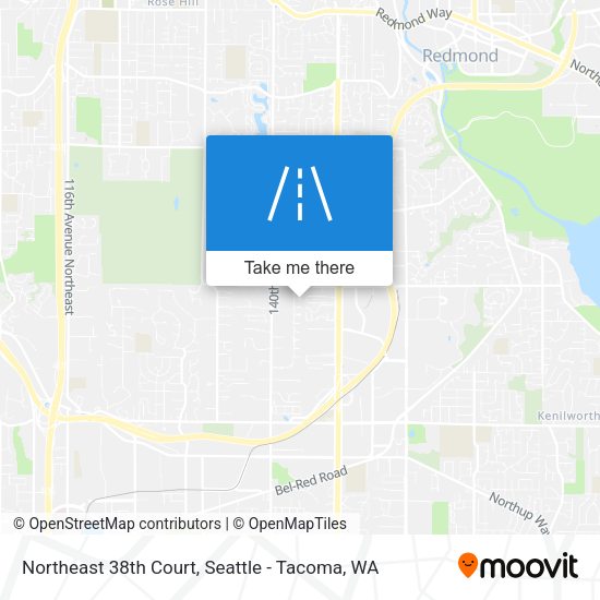 Northeast 38th Court map