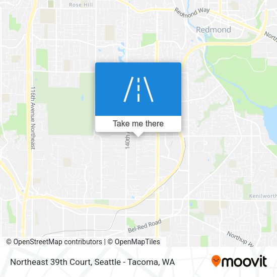 Northeast 39th Court map