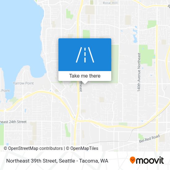 Northeast 39th Street map