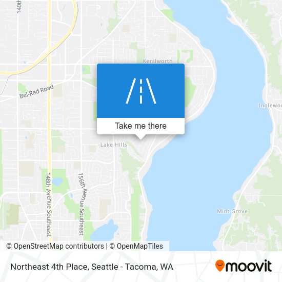 Northeast 4th Place map