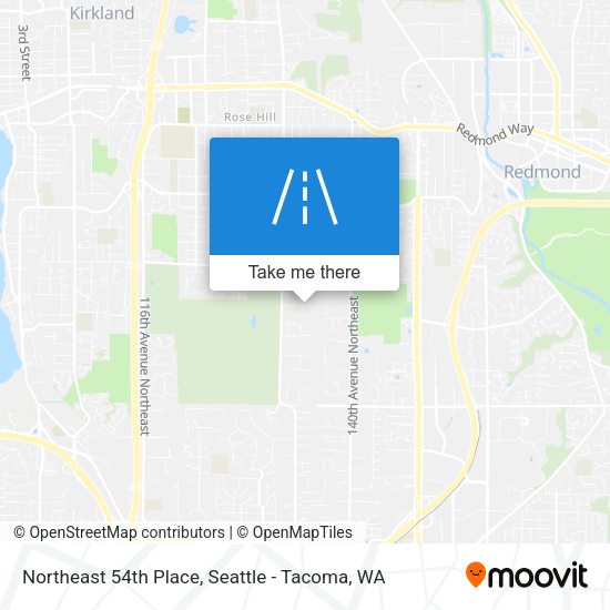 Mapa de Northeast 54th Place