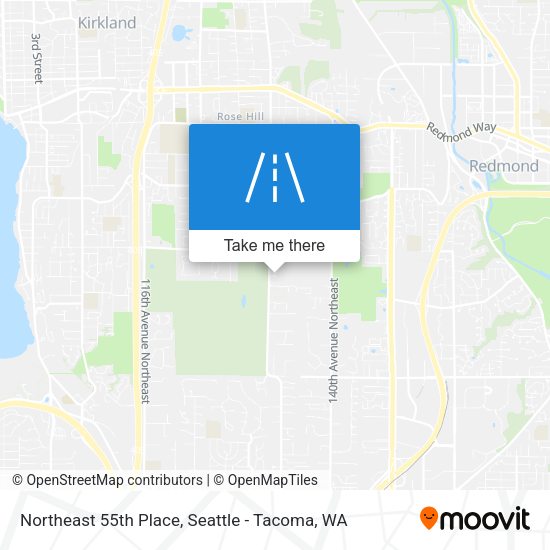 Northeast 55th Place map