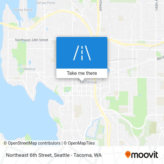 Northeast 6th Street map