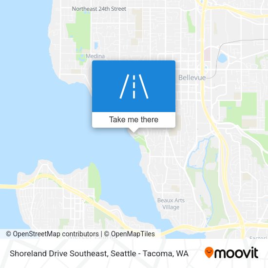 Mapa de Shoreland Drive Southeast