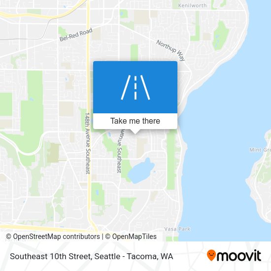 Southeast 10th Street map