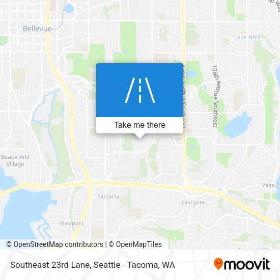 Southeast 23rd Lane map