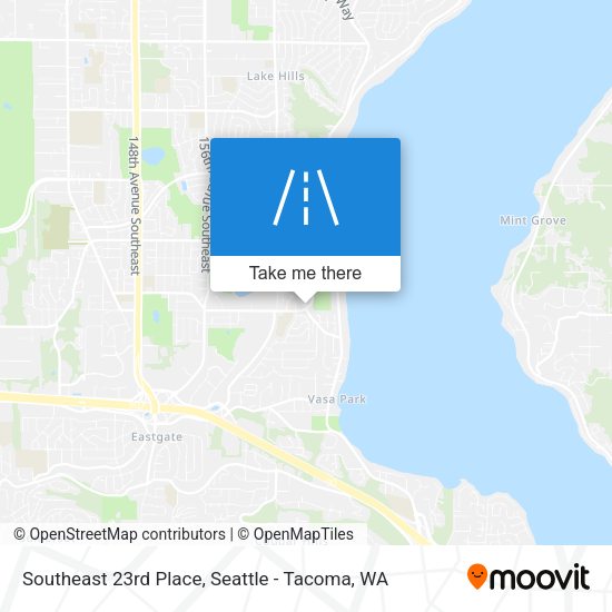 Southeast 23rd Place map
