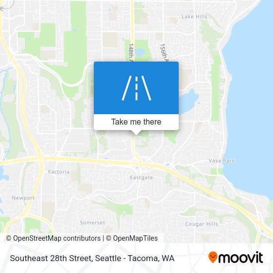 Southeast 28th Street map