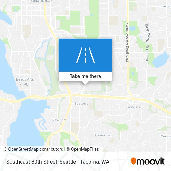Southeast 30th Street map