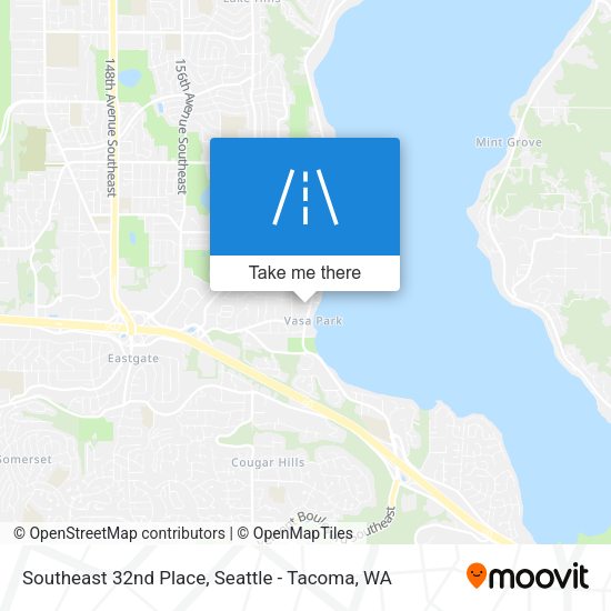 Southeast 32nd Place map