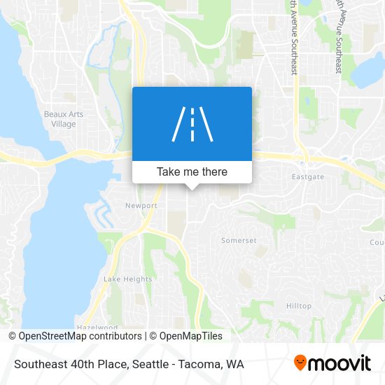 Southeast 40th Place map