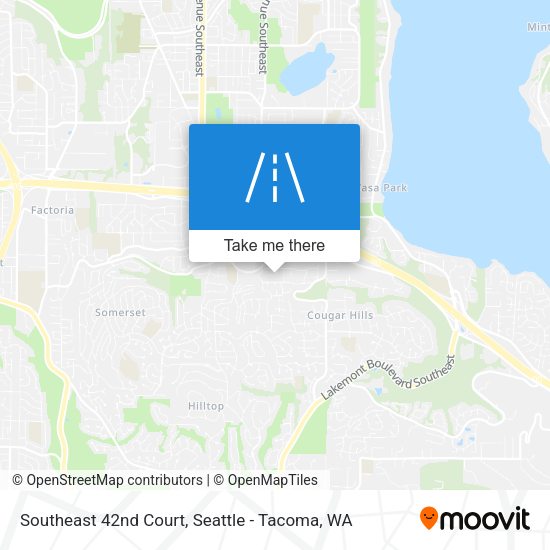 Southeast 42nd Court map