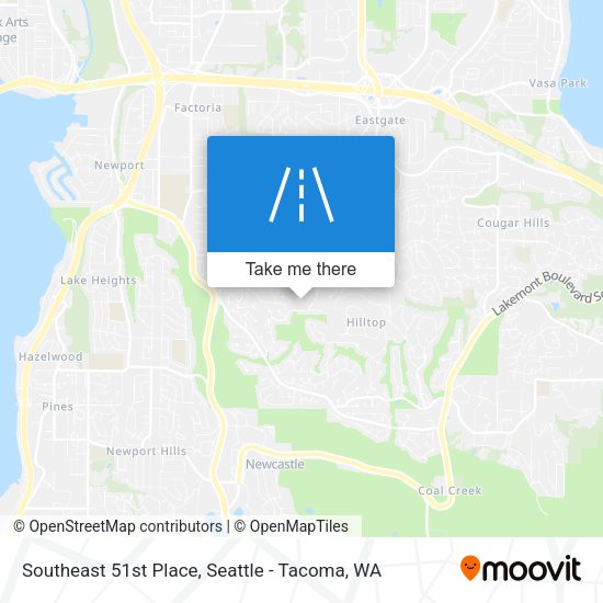 Southeast 51st Place map