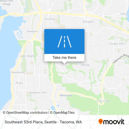 Mapa de Southeast 53rd Place