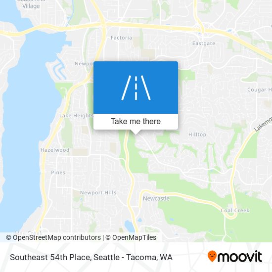 Southeast 54th Place map