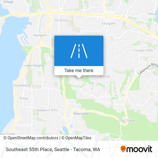 Southeast 55th Place map