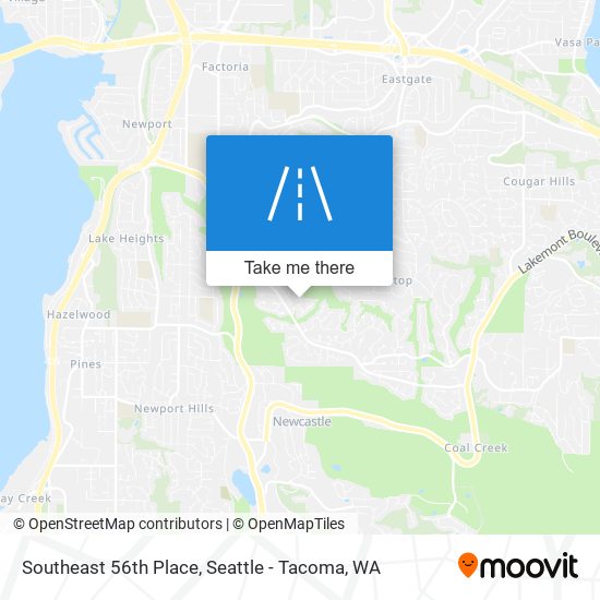 Southeast 56th Place map