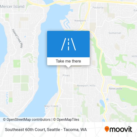 Southeast 60th Court map
