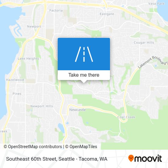 Southeast 60th Street map