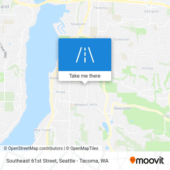 Southeast 61st Street map