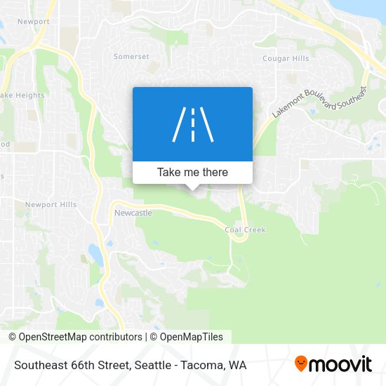 Southeast 66th Street map
