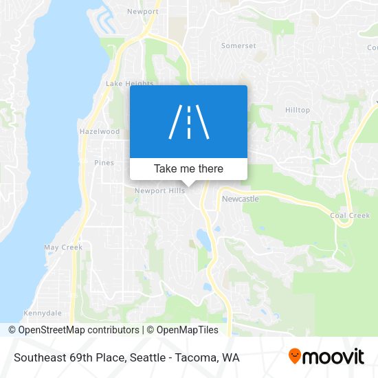 Southeast 69th Place map