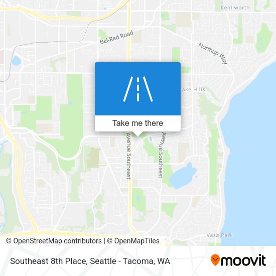 Southeast 8th Place map