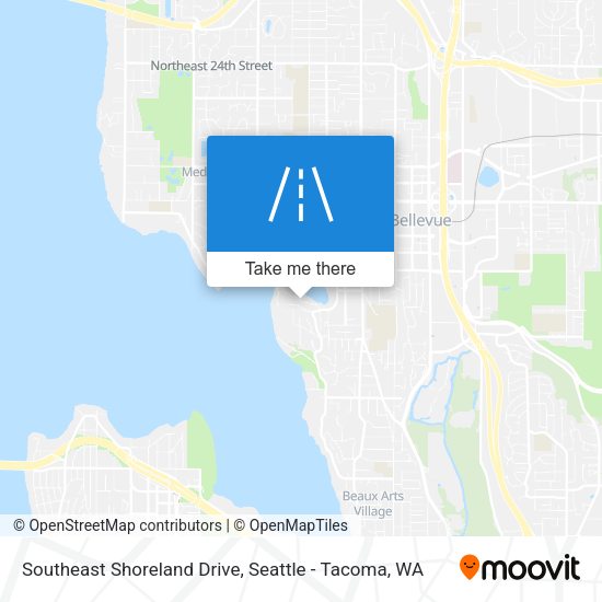 Southeast Shoreland Drive map