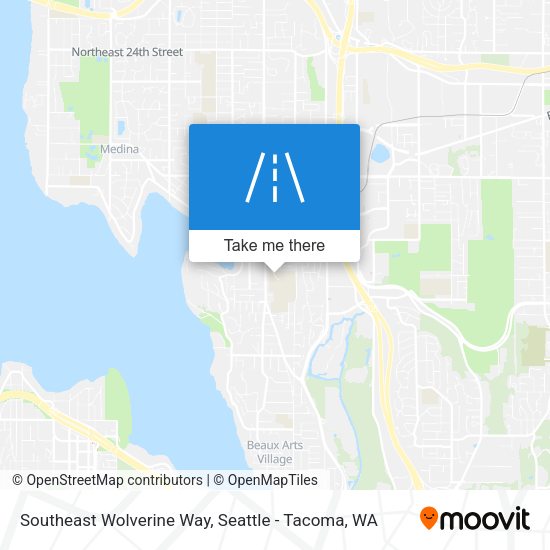 Mapa de Southeast Wolverine Way