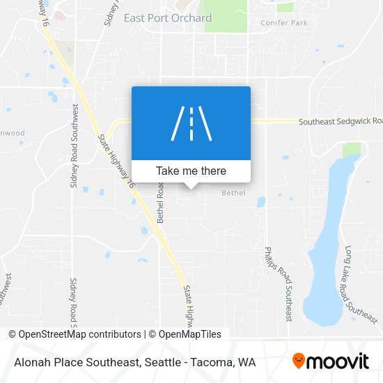 Mapa de Alonah Place Southeast