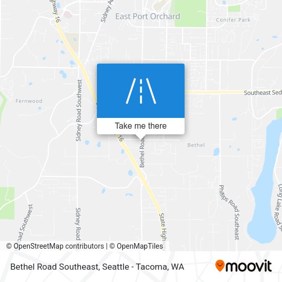 Bethel Road Southeast map