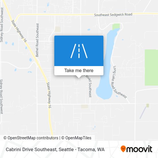 Cabrini Drive Southeast map