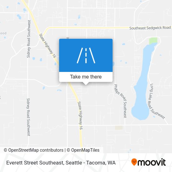 Everett Street Southeast map