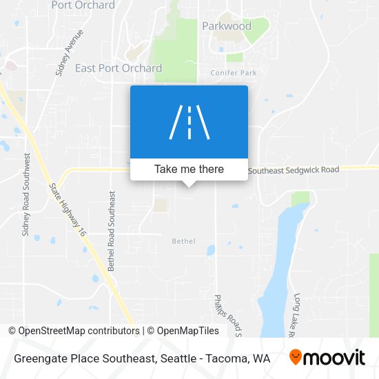 Mapa de Greengate Place Southeast