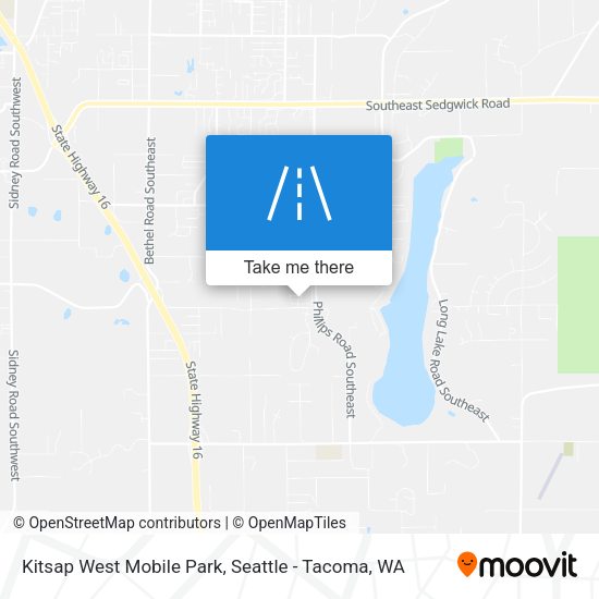 Mapa de Kitsap West Mobile Park