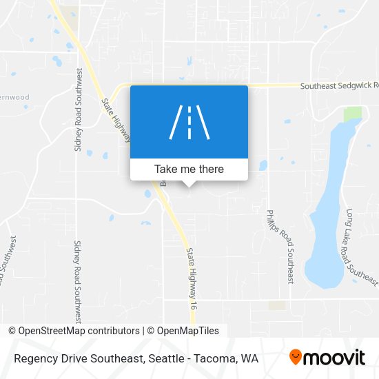 Regency Drive Southeast map