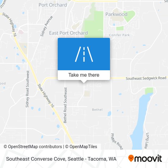 Southeast Converse Cove map