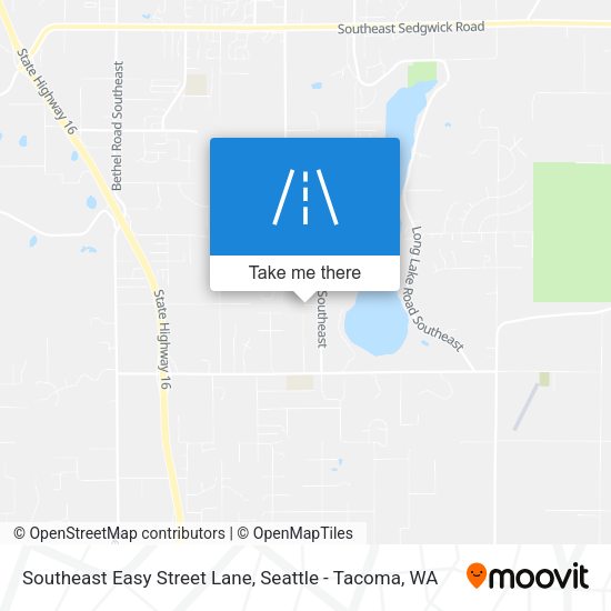 Mapa de Southeast Easy Street Lane